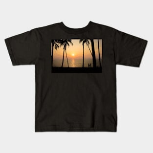 Tropical beach at sunset (Artistic) Kids T-Shirt